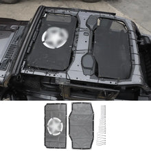 For 2018+ Jeep Wrangler JL JLU 4 Door Sunshade Top Mesh Cover UV Blocker Bikini Screen RT-TCZ