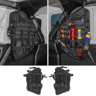For 2018+ Jeep Wrangler JL JLU 4Door Left & Right Roll Cage Bar Storage Organizer Bag Pockets RT-TCZ
