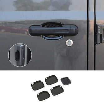 For 2018+ Jeep Wrangler JL JLU Door Handle Bowl Trims 5PCS RT-TCZ