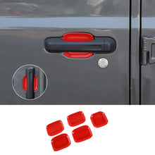 For 2018+ Jeep Wrangler JL JLU Door Handle Bowl Trims 5PCS RT-TCZ