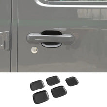For 2018+ Jeep Wrangler JL JLU Door Handle Bowl Trims 5PCS RT-TCZ