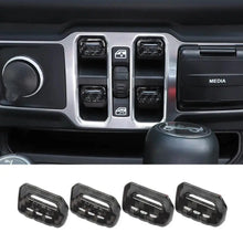 For 2018+ Jeep Wrangler JL JLU Gladiator JT 4PCS Window Switch Button Cover Trim RT-TCZ