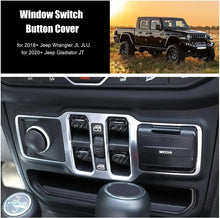 For 2018+ Jeep Wrangler JL JLU Gladiator JT 4PCS Window Switch Button Cover Trim RT-TCZ