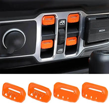 For 2018+ Jeep Wrangler JL JLU Gladiator JT 4PCS Window Switch Button Cover Trim RT-TCZ