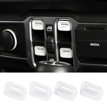 For 2018+ Jeep Wrangler JL JLU Gladiator JT 4PCS Window Switch Button Cover Trim RT-TCZ