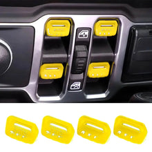 For 2018+ Jeep Wrangler JL JLU Gladiator JT 4PCS Window Switch Button Cover Trim RT-TCZ