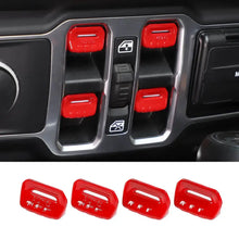 For 2018+ Jeep Wrangler JL JLU Gladiator JT 4PCS Window Switch Button Cover Trim RT-TCZ