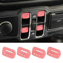 For 2018+ Jeep Wrangler JL JLU Gladiator JT 4PCS Window Switch Button Cover Trim RT-TCZ