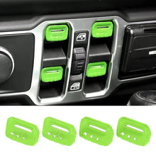 For 2018+ Jeep Wrangler JL JLU Gladiator JT 4PCS Window Switch Button Cover Trim RT-TCZ