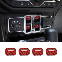 For 2018+ Jeep Wrangler JL JLU Gladiator JT 4PCS Window Switch Button Cover Trim RT-TCZ