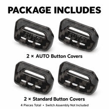 For 2018+ Jeep Wrangler JL JLU Gladiator JT 4PCS Window Switch Button Cover Trim RT-TCZ