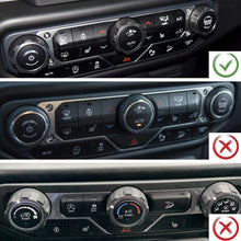 For 2018+ Jeep Wrangler JL JLU Gladiator JT Air Conditioner Headlight Switch Knob Trim Aluminum Alloy 4pcs RT-TCZ