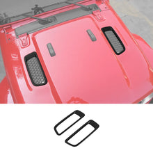 For 2018+ Jeep Wrangler JL JLU Gladiator JT Hood Engine Bonnet Air Vent Outlet Cover Trim (not fit Rubicon) RT-TCZ
