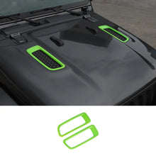 For 2018+ Jeep Wrangler JL JLU Gladiator JT Hood Engine Bonnet Air Vent Outlet Cover Trim (not fit Rubicon) RT-TCZ