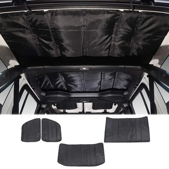 For 2018+ Jeep Wrangler JL JLU Headliner Hardtop Heat Insulation Kit Rear Window Ceiling Roof Insulation Cotton Kit RT-TCZ