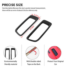 For 2018+ Jeep Wrangler JL JLU Hood Engine Bonnet Air Vent Outlet Cover Trim RT-TCZ