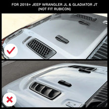 For 2018+ Jeep Wrangler JL JLU Hood Engine Bonnet Air Vent Outlet Cover Trim (not fit Rubicon) RT-TCZ