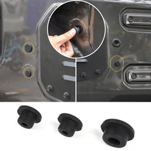 For 2018+ Jeep Wrangler JL JLU Rubber Tailgate Plugs Sets, Removed Tire Carrier Bumper Anti-dust Waterproof, Black RT-TCZ
