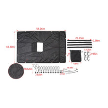 For 2018+ Jeep Wrangler JL JLU Sunshade Top Car Bed Rest Roof Hammock 2Door/4Door Black RT-TCZ