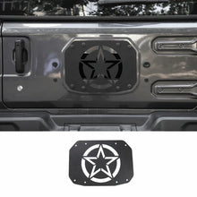 For 2018+ Jeep Wrangler JL JLU Tailgate Spare Tire Carrier Delete Filler Plate Vent Cover Plate Trim RT-TCZ