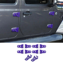 For 2018+ Jeep Wrangler JL JLU & Gladiator JT 4Door Blue Door & Engine Hood Hinge Trim Cover RT-TCZ