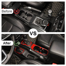 For 2018+ Jeep Wrangler JL JLU & Gladiator JT 6PCS Gear Shift Cup Holder Rear Air Vent Trim Kit RT-TCZ