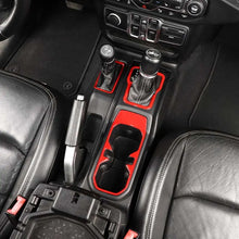 For 2018+ Jeep Wrangler JL JLU & Gladiator JT 6PCS Gear Shift Cup Holder Rear Air Vent Trim Kit RT-TCZ
