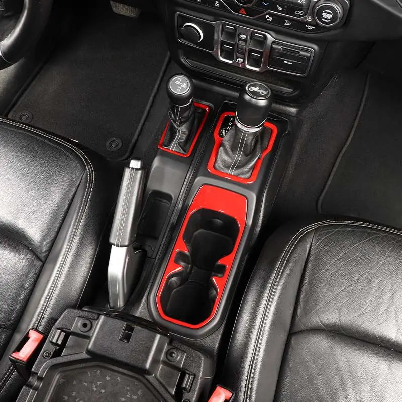 2018+ Jeep Wrangler JL, JLU & Gladiator JT 6PCS Gear Shift, Cup
