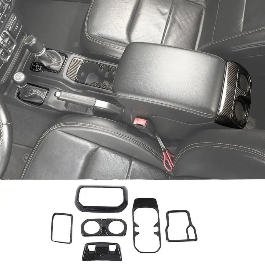 2018+ Jeep Wrangler JL, JLU & Gladiator JT 6PCS Gear Shift, Cup