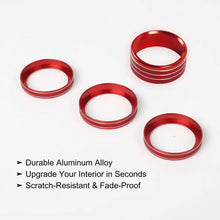 For 2018+ Jeep Wrangler JL JLU & Gladiator JT A/C & Headlight Switch Knob Trim – Aluminum Alloy Accent Rings Style A/B/C RT-TCZ