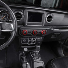 For 2018+ Jeep Wrangler JL JLU & Gladiator JT Air Conditioner Switch Knob Cover Trim C Style RT-TCZ