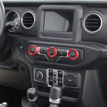 For 2018+ Jeep Wrangler JL JLU & Gladiator JT Air Conditioner Switch Knob Cover Trim C Style RT-TCZ