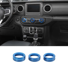 For 2018+ Jeep Wrangler JL JLU & Gladiator JT Air Conditioner Switch Knob Cover Trim C Style RT-TCZ