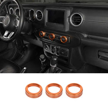 For 2018+ Jeep Wrangler JL JLU & Gladiator JT Air Conditioner Switch Knob Cover Trim C Style RT-TCZ