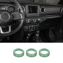 For 2018+ Jeep Wrangler JL JLU & Gladiator JT Air Conditioner Switch Knob Cover Trim C Style RT-TCZ