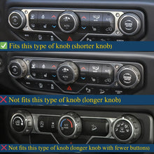 For 2018+ Jeep Wrangler JL JLU & Gladiator JT Air Conditioner & Headlight Switch Knob Trim Aluminum Alloy RT-TCZ