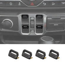 For 2018+ Jeep Wrangler JL JLU & Gladiator JT Aluminum Alloy Window Switch Button Cover Trim - Power Window Control Accent RT-TCZ