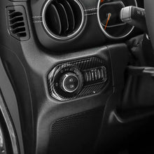 For 2018+ Jeep Wrangler JL JLU & Gladiator JT Car Headlight Switch Button Bezel Trim Cover Dashboard Accent RT-TCZ