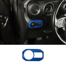 For 2018+ Jeep Wrangler JL JLU & Gladiator JT Car Headlight Switch Button Bezel Trim Cover Dashboard Accent RT-TCZ