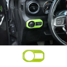 For 2018+ Jeep Wrangler JL JLU & Gladiator JT Car Headlight Switch Button Bezel Trim Cover Dashboard Accent RT-TCZ