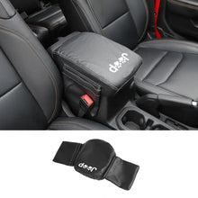 For 2018+ Jeep Wrangler JL JLU & Gladiator JT Center Console Armrest Box Cover Leather Pad with Side Storage Pockets Bag RT-TCZ