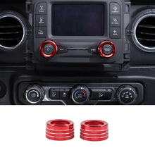 For 2018+ Jeep Wrangler JL JLU & Gladiator JT Center Console Small Screen Switch Knob Ring Trim RT-TCZ