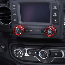 For 2018+ Jeep Wrangler JL JLU & Gladiator JT Center Console Small Screen Switch Knob Ring Trim RT-TCZ