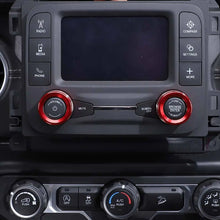 For 2018+ Jeep Wrangler JL JLU & Gladiator JT Center Console Small Screen Switch Knob Ring Trim RT-TCZ