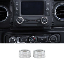 For 2018+ Jeep Wrangler JL JLU & Gladiator JT Center Console Small Screen Switch Knob Ring Trim RT-TCZ