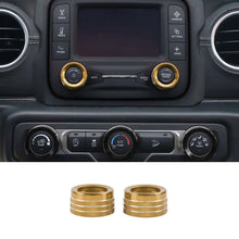 For 2018+ Jeep Wrangler JL JLU & Gladiator JT Center Console Small Screen Switch Knob Ring Trim RT-TCZ