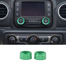 For 2018+ Jeep Wrangler JL JLU & Gladiator JT Center Console Small Screen Switch Knob Ring Trim RT-TCZ