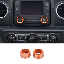 For 2018+ Jeep Wrangler JL JLU & Gladiator JT Center Console Small Screen Switch Knob Ring Trim RT-TCZ
