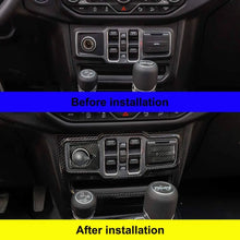 For 2018+ Jeep Wrangler JL JLU & Gladiator JT Cigarette Lighter & USB Socket & Window Control Panel Cover Decor Sticker Frame Trim RT-TCZ