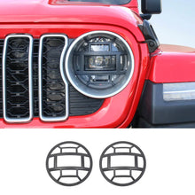 For 2018+ Jeep Wrangler JL JLU & Gladiator JT Front Headlight Guard Lamp Cover Trim (2 pcs) RT-TCZ